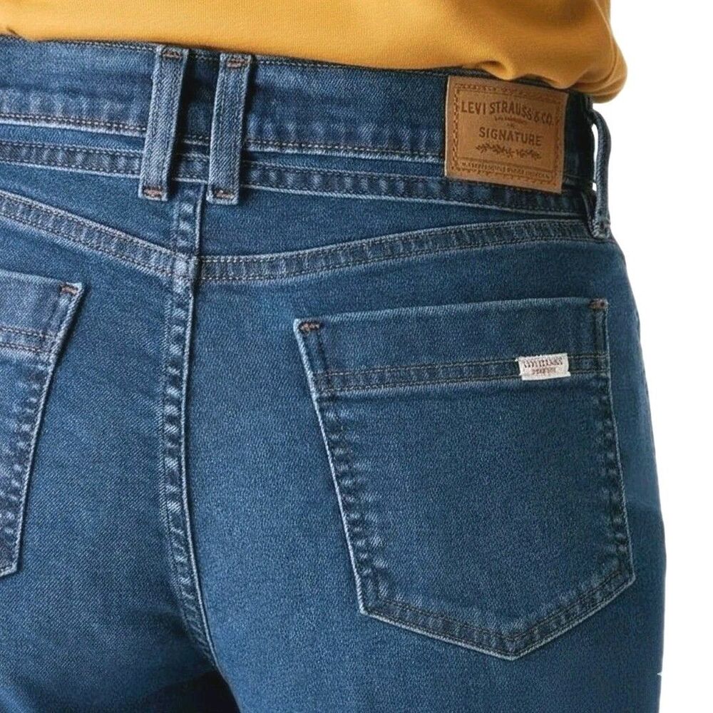 Levi Strauss Signature Vintage Inspired Tie Belted Wide Leg Jeans Women's 8/29 - Picture 7 of 15